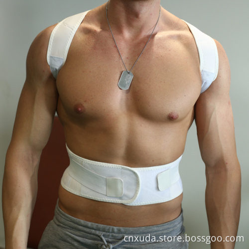 Adjustable Magnetic Posture Support Back Brace - Relieves Neck, Back and Spine Pain - Improves Posture